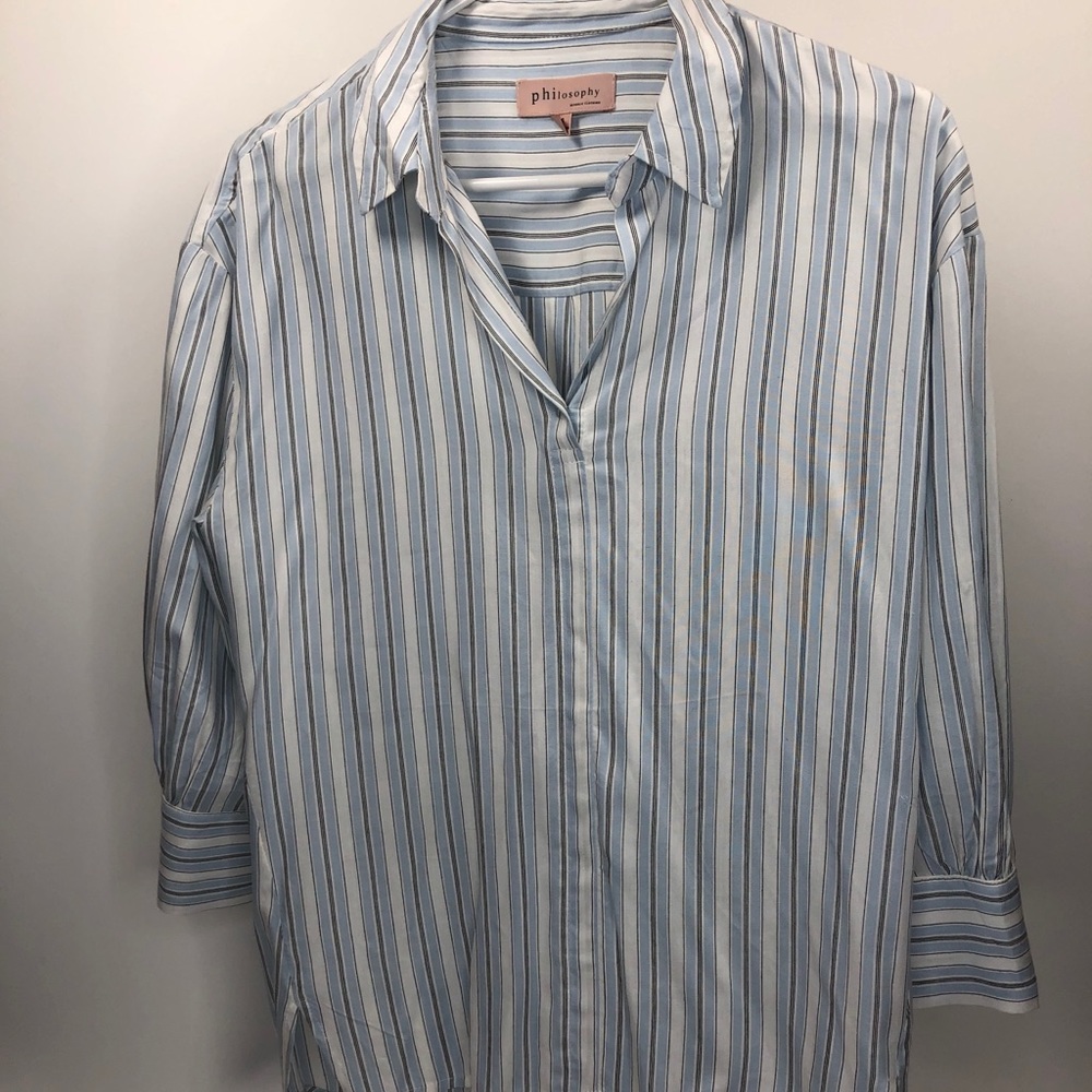 Women’s Philosophy Long Sleeve Button Down